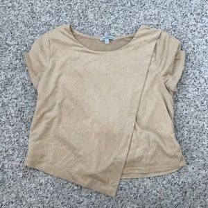 Suede Crop Top